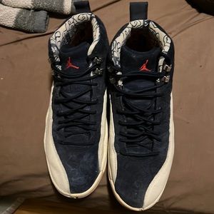 Retro Jordan 12s Red and blue